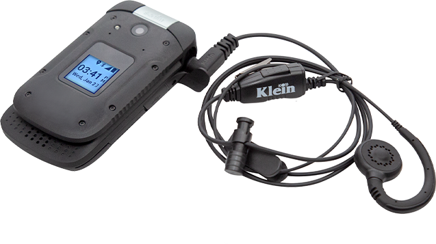 Klein CURL Wired PTT Headset for XP3 - Black